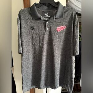 Fanatics Charcoal Polo men’s XL Detroit red wings NHL